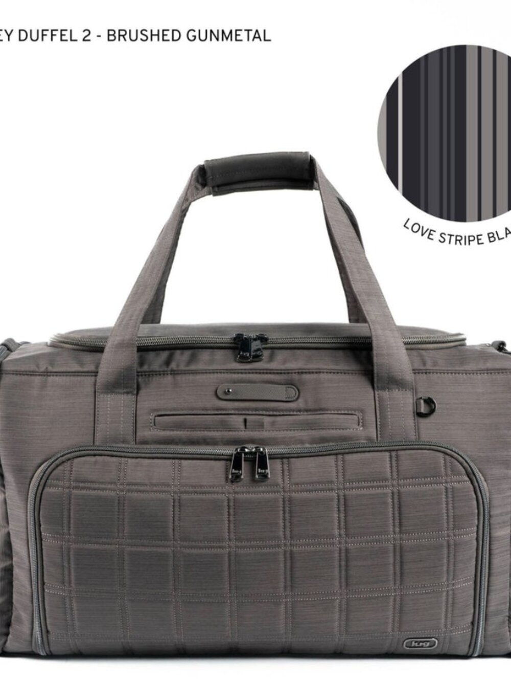 LUG - Trolley Duffel 2 Oversized Travel Bag in Brushed Gunmetal